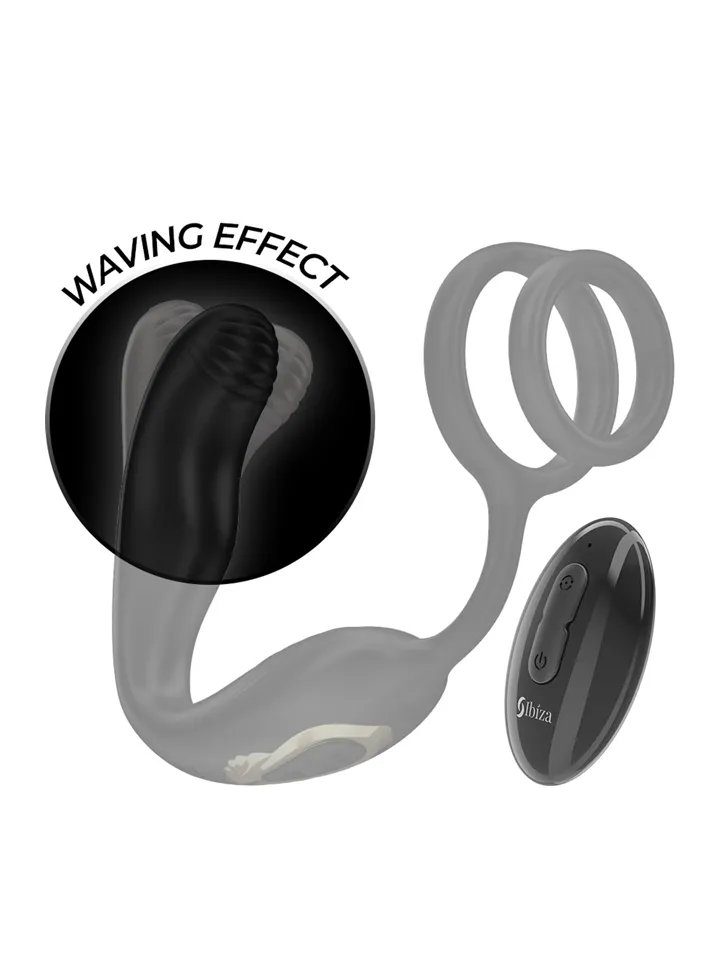 Wiggle Rotating Anal Plug With Perineal Vibration - Prostatas vibrators ar dzimumlocekļa gredzenu 2 [full]