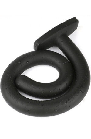 Wolf Quarterstaff Black Silicone Anal Dildo XL 73cm - Īpaši garš anālais dildo 1