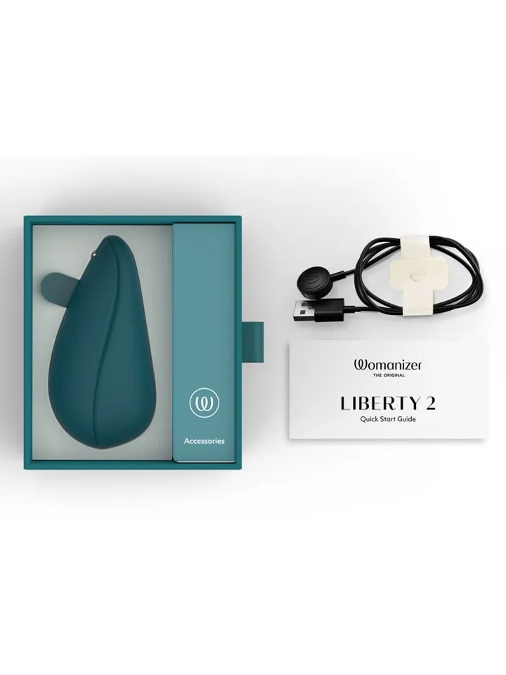 Womanizer Liberty 2 Dark Petrol - Gaisa spiediena vibrators 4 [full]