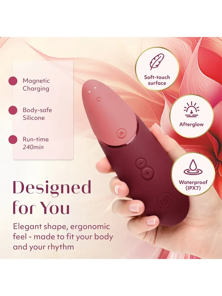 Womanizer Next 3D Pleasure Air Stimulator Bordeaux - Gaisa spiediena vibrators 3 [full]