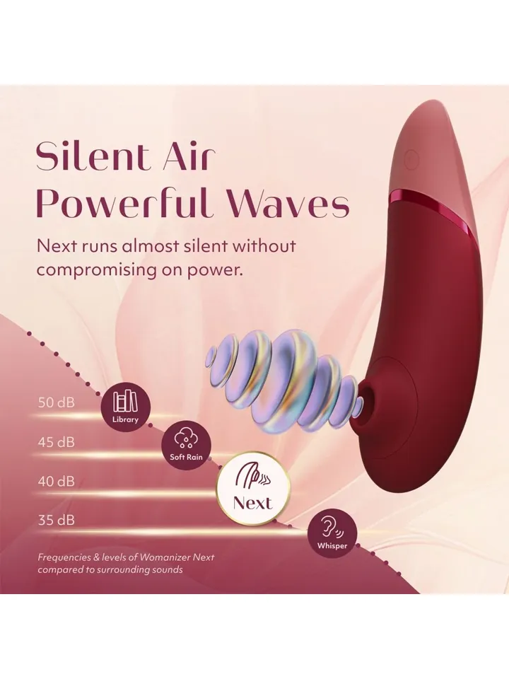 Womanizer Next 3D Pleasure Air Stimulator Bordeaux - Gaisa spiediena vibrators 6 [full]