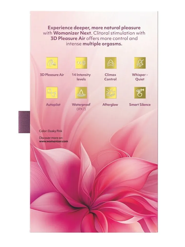 Womanizer Next 3D Pleasure Air Stimulator Dusky Pink - Gaisa spiediena vibrators 4 [full]