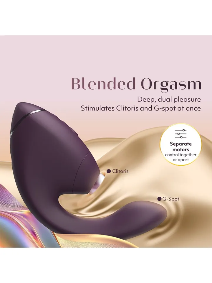 Womanizer Next Duo Dark Purple - Gaisa spiediena vibrators 2 [full]
