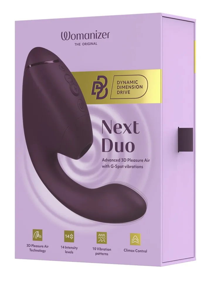 Womanizer Next Duo Dark Purple - Gaisa spiediena vibrators 7 [full]
