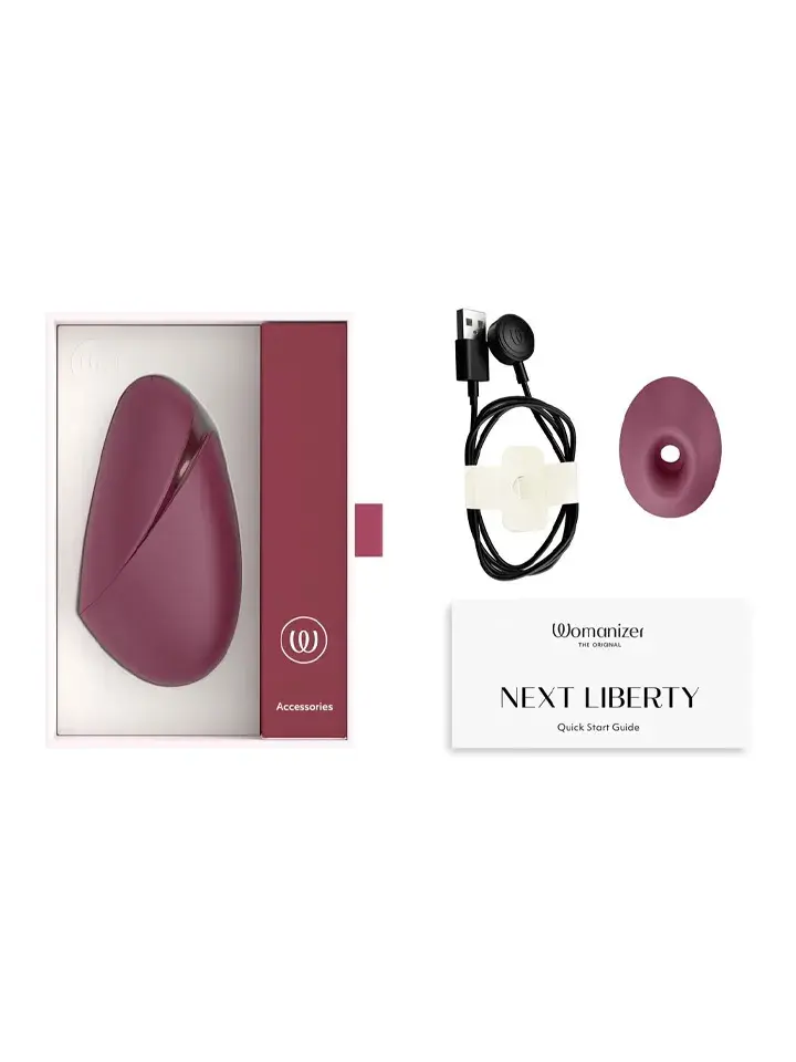 Womanizer Next Liberty Pleasure Air Stimulator Bordeaux - Gaisa spiediena vibrators 5 [full]