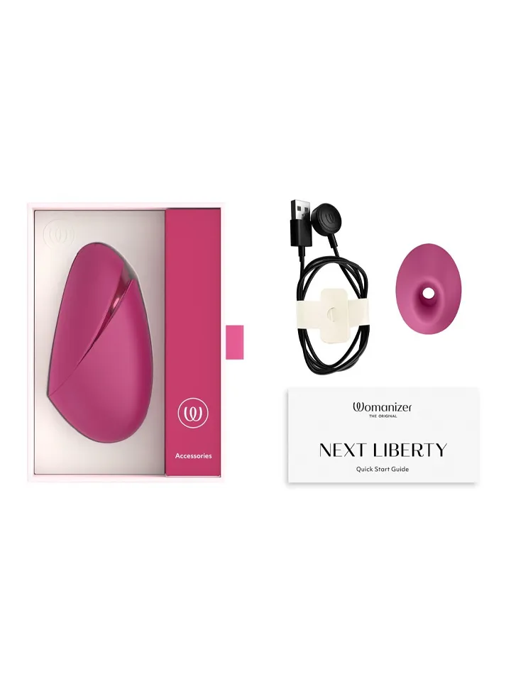 Womanizer Next Liberty Pleasure Air Stimulator Vibrant Pink - Gaisa spiediena vibrators 5 [full]