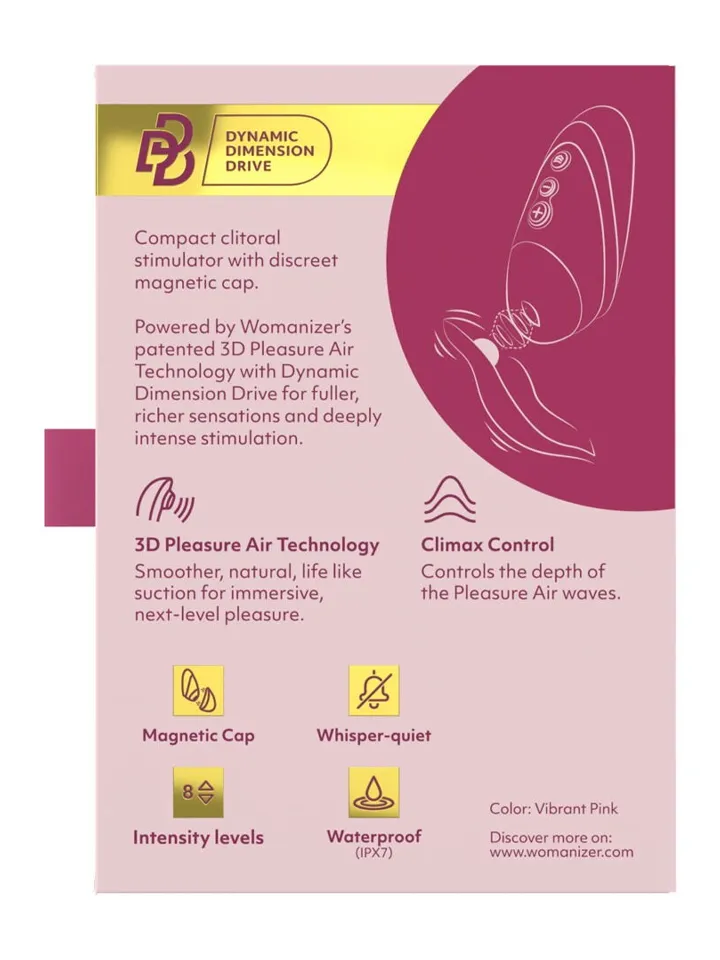 Womanizer Next Liberty Pleasure Air Stimulator Vibrant Pink - Gaisa spiediena vibrators 7 [full]