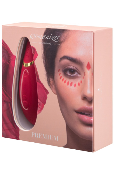 Womanizer Premium Red/Gold - Gaisa spiediena vibrators 4