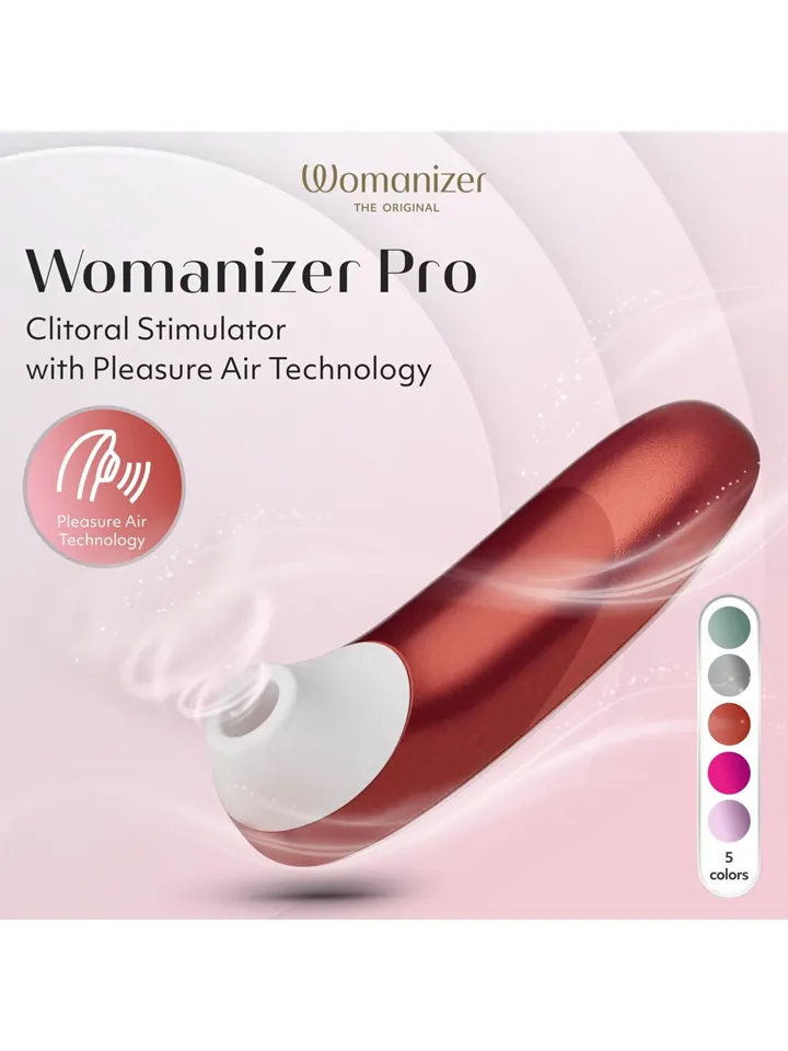 Womanizer Pro Red - Gaisa spiediena vibrators 6 [full]