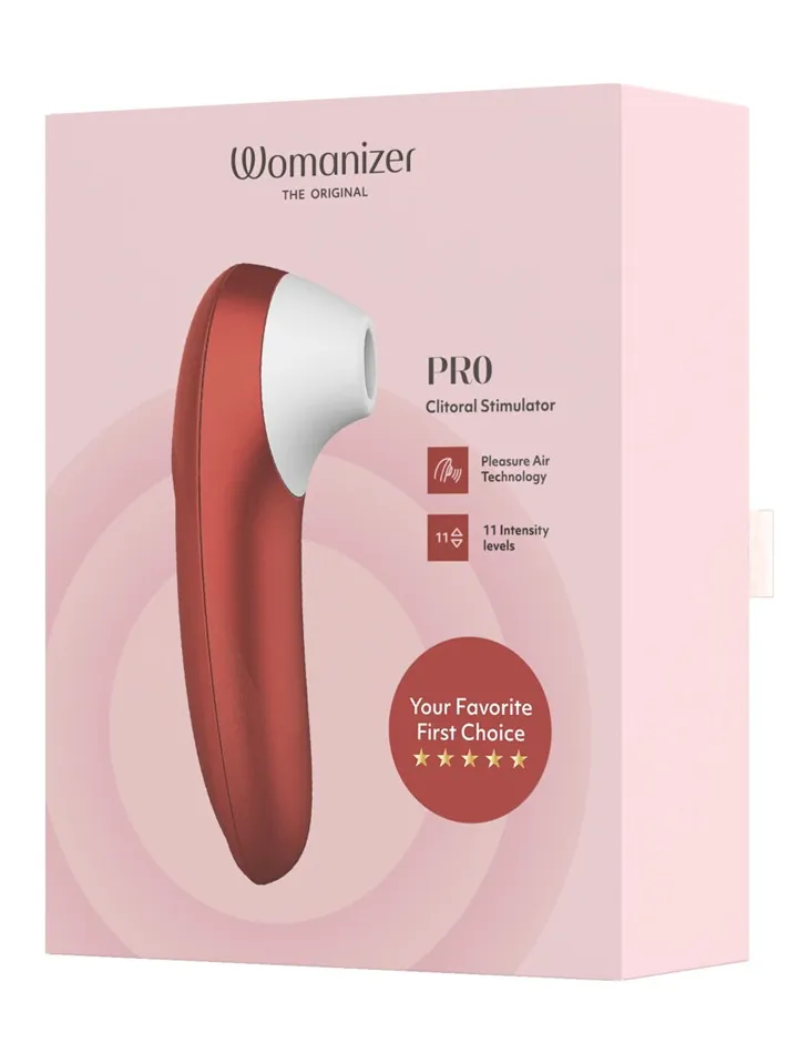Womanizer Pro Red - Gaisa spiediena vibrators 7 [full]