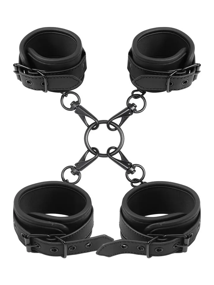 Wrist & Ankle Cuffs Set Vegan Leather - Plaukstas un potītes aproces 1 [full]