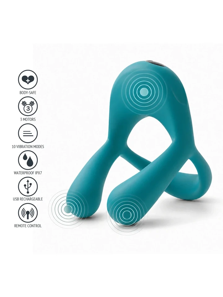 XOCOON Bond Vibrating Couples Ring + Remote - Pāru vibrators 2 [full]