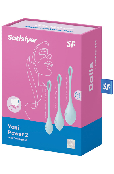 Yoni Power 2 Balls Training Set Light Blue - Knipballs & Geisha bumbiņas 3