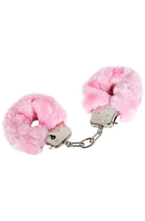 You're Under Arrest! Pink Furry Cuffs - Roku dzelži ar pūkām 1