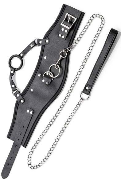 Zenn Collar With Mouth Ring & Leash - Kaklasiksna un pavadas 2