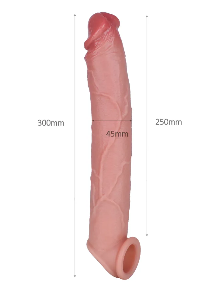 Zenn Realistic Penis Sleeve 30 cm - Penisa pagarinātājs/dzimumlocekļa piedurkne 3 [full]