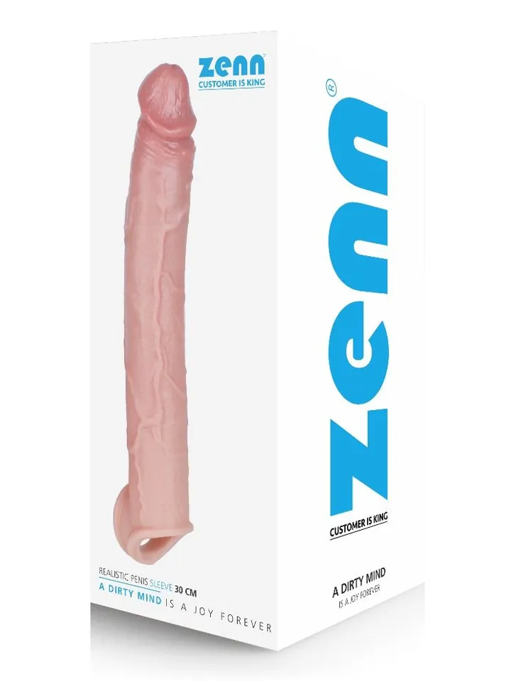 Zenn Realistic Penis Sleeve 30 cm - Penisa pagarinātājs/dzimumlocekļa piedurkne 4 [full]